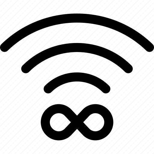 Connection, eternity, infinity, unlimited, wave, wifi icon - Download on Iconfinder