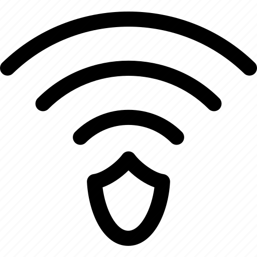 Connection, protection, shied, wave, wifi icon - Download on Iconfinder