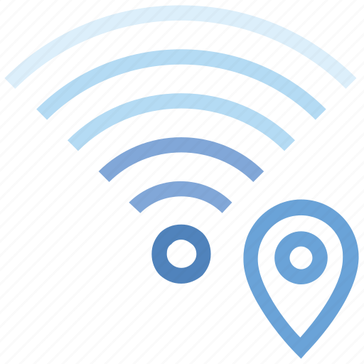 Connection, hotspot, location, map pin, signal, wifi, wireless icon - Download on Iconfinder