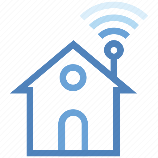 Connected, home, house, internet, network, wifi, wireless icon - Download on Iconfinder