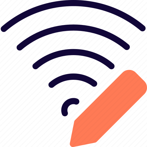 Wireless, edit, pencil icon - Download on Iconfinder