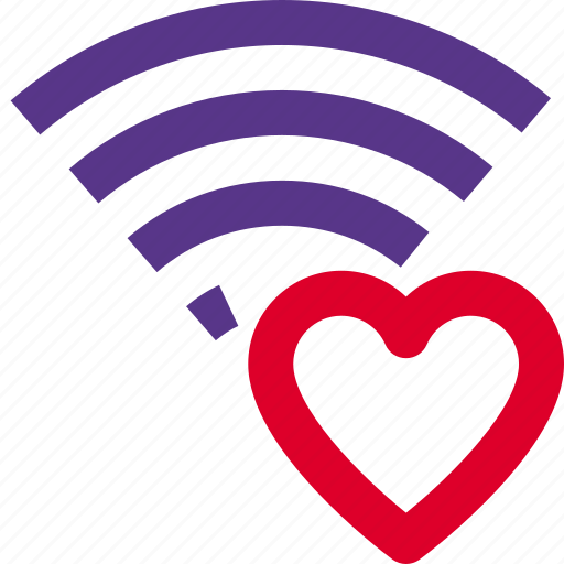 Wireless, heart, signal icon - Download on Iconfinder