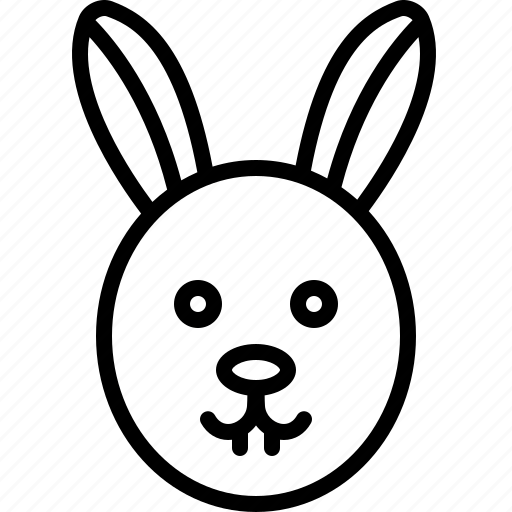 Animal, conejo, face, rabbit icon - Download on Iconfinder