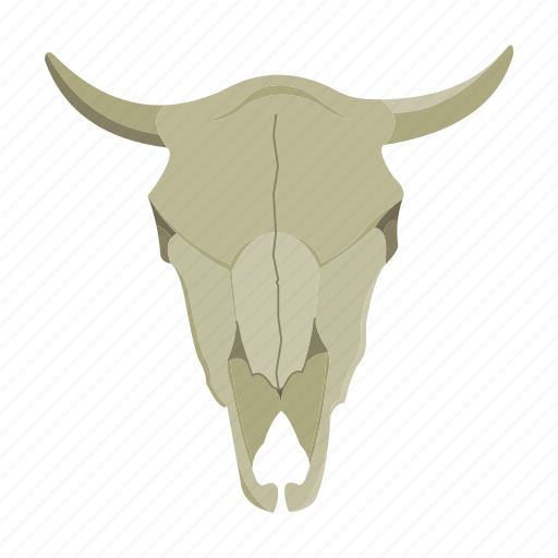 Animal, buffalo, bull, head, horns, skull icon - Download on Iconfinder