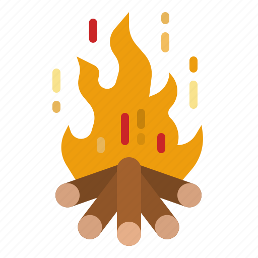 Bonfire, campfire, flame, camping, hot icon - Download on Iconfinder