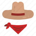 hat, kerchief, cultures, bandit, cowboy 