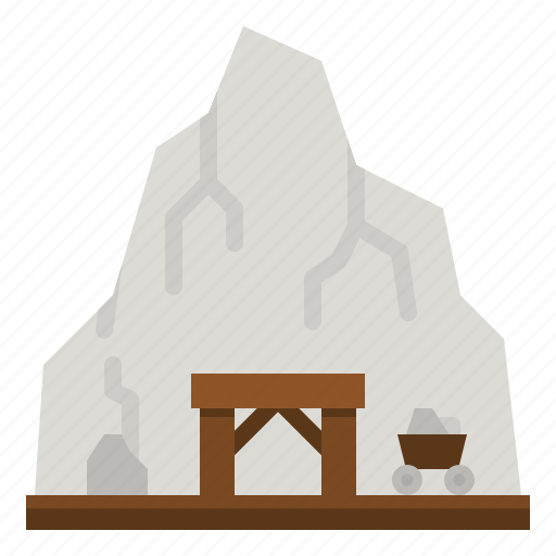 Mine, gold, mining, western, building icon - Download on Iconfinder
