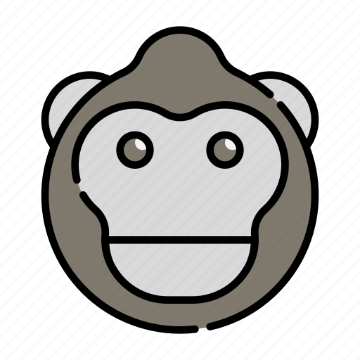 Gorilla, wildlife, avatar, primate, mammal, ape, monkey icon - Download on Iconfinder