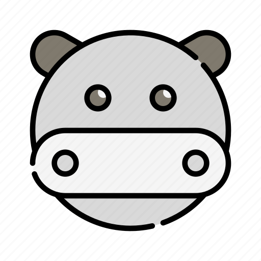 Hippo, hippos, wildlife, zoo, avatar, herbivore, hippopotamus icon - Download on Iconfinder