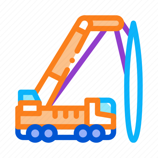 Crane, delivery, mounted, repair, research, technology, truck icon - Download on Iconfinder