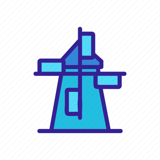 Concept, contour, energy, mill, windmill icon - Download on Iconfinder