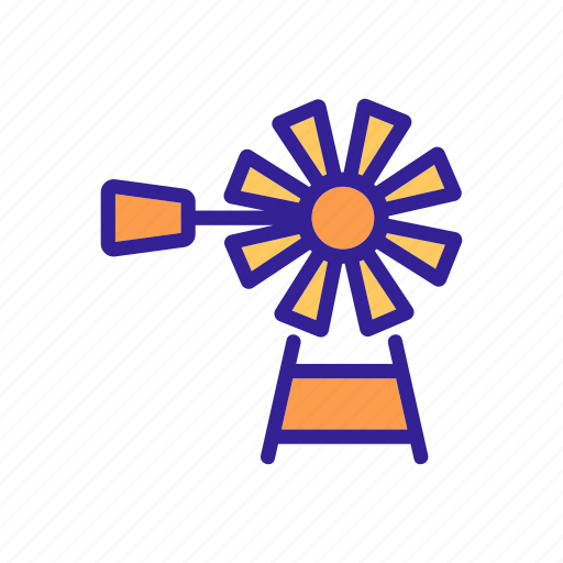 Concept, contour, energy, mill, windmill icon - Download on Iconfinder