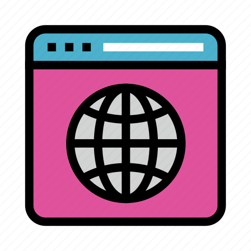 Browser, globe, internet, window, world icon - Download on Iconfinder