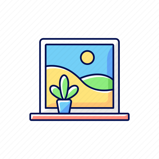 Picture, window, panorama, interior icon - Download on Iconfinder