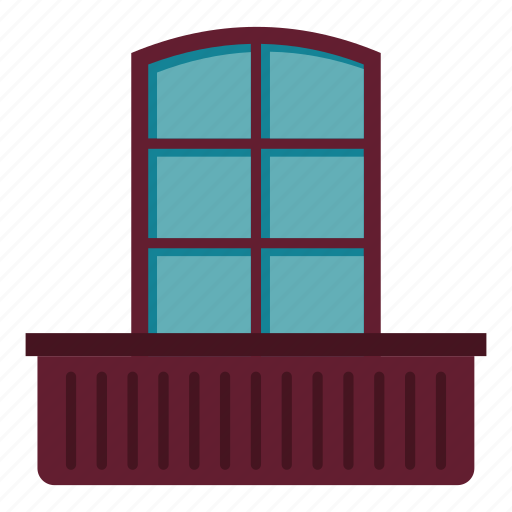 Architecture, balcony, building, exterior, facade, outdoor, window icon - Download on Iconfinder