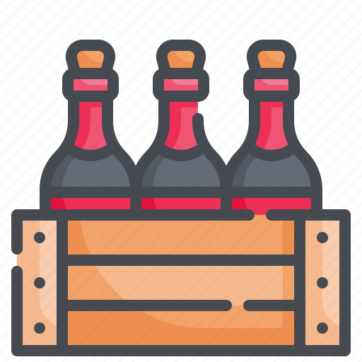 Box, wine, wood, crate, pack icon - Download on Iconfinder