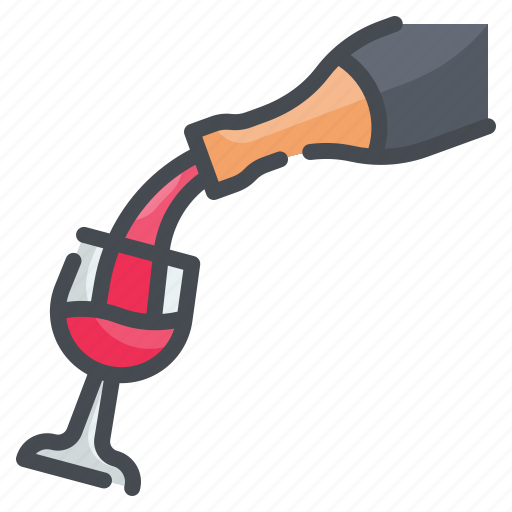 Pouring, wine, pour, celebration, party icon - Download on Iconfinder