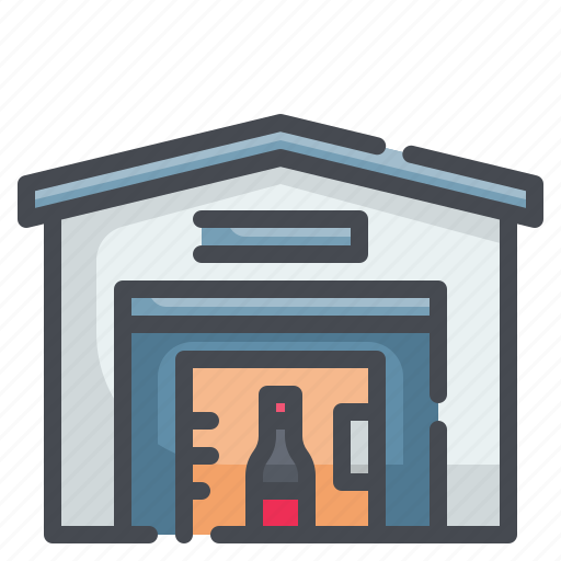 Warehouse, stock, store, storage, center icon - Download on Iconfinder