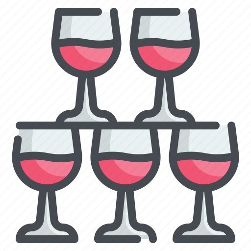 Wine, glasses, party, alcohol, drinks icon - Download on Iconfinder