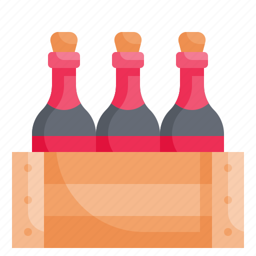 Box, wine, wood, crate, pack icon - Download on Iconfinder