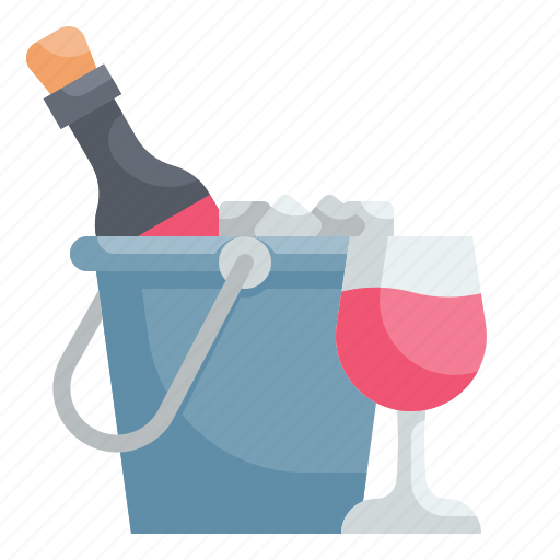 Bucket, wine, ice, beverage, alcohol icon - Download on Iconfinder