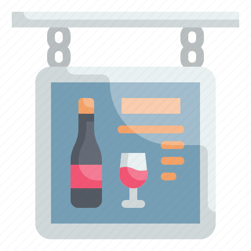 Signboard, winery, label, location, bar icon - Download on Iconfinder