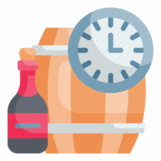 Time, wine, barrel, fermentation, cask icon - Download on Iconfinder