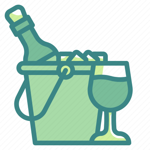 Bucket, wine, ice, beverage, alcohol icon - Download on Iconfinder