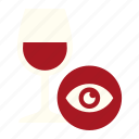 eye, sommelier, look, wineglass, wine, professional, tasting
