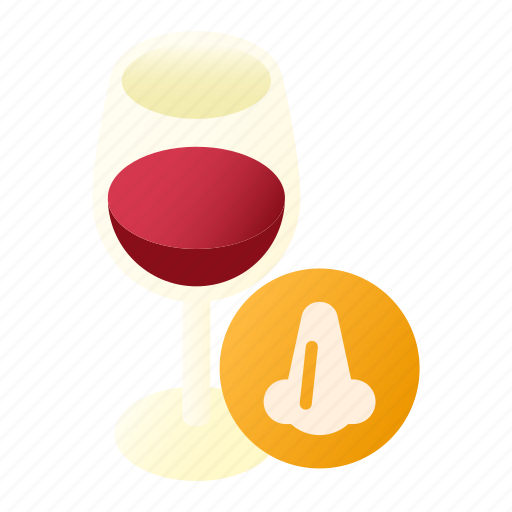 Wine, nose, smell, tasting, professional, sommelier, wineglass icon - Download on Iconfinder