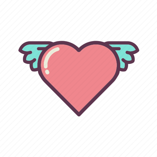 Angel, cupid, heart, hearts, love, wing, wings icon - Download on Iconfinder