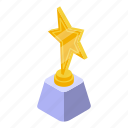 awarding, star, isometric