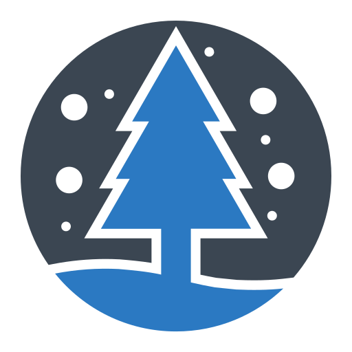 Globe, snow, tree, winter icon - Free download on Iconfinder