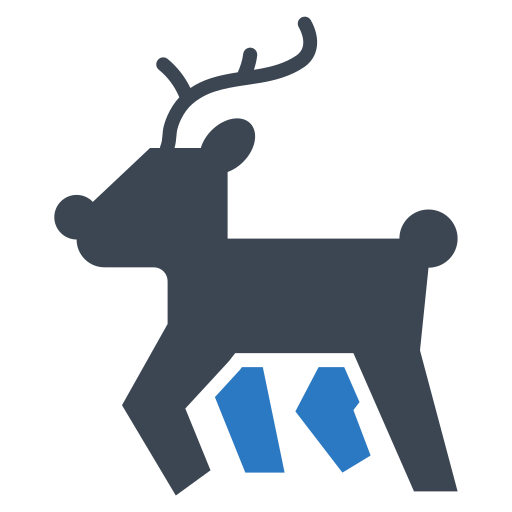 Animal, deer, horn, winter icon - Free download
