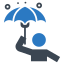 protect, rain, umbrella, winter 