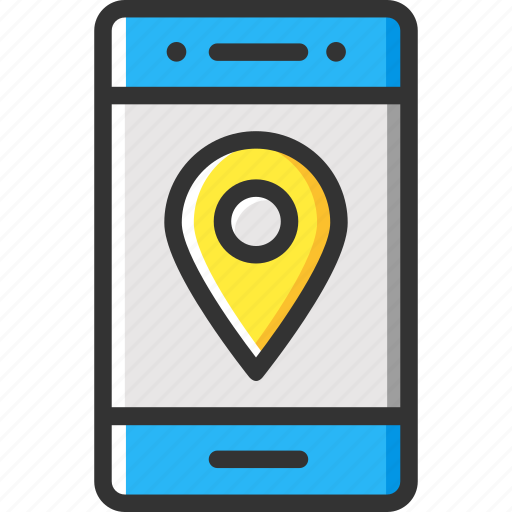 Gps, location pointer, map pointer, mobile app, smartphone icon - Download on Iconfinder