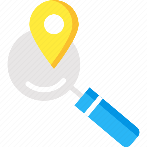 Gps, location, location pointer, search, search location icon - Download on Iconfinder