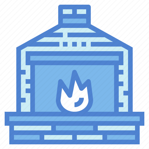 Chimney, fireplace, living, room, warm icon - Download on Iconfinder