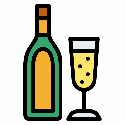 Year, champagne, winter, party, new icon - Download on Iconfinder