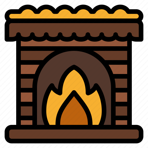 Warm, fireplace, house, fire icon - Download on Iconfinder