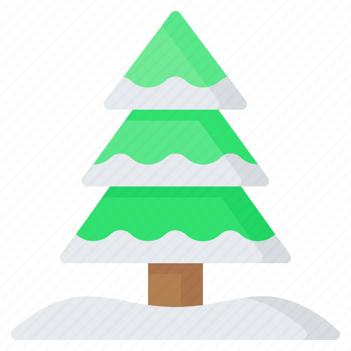 Pine, tree, wood, forest, park, snow, winter icon - Download on Iconfinder