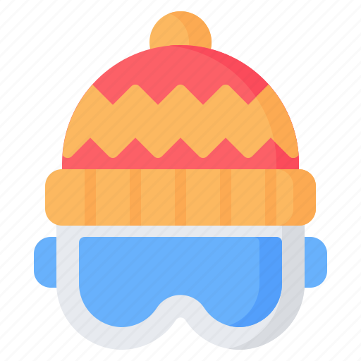 Ski, goggle, skiing, goggles, beanie, equipment, winter icon - Download on Iconfinder