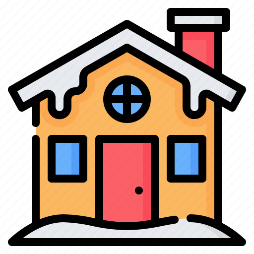 House, home, shelter, building, real estate, snow, winter icon - Download on Iconfinder