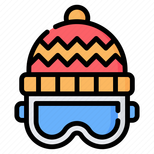 Ski, goggle, skiing, goggles, beanie, equipment, winter icon - Download on Iconfinder