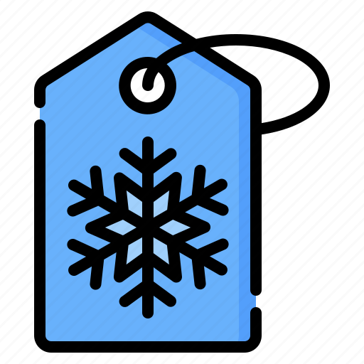 Label, tag, price, sale, shopping, winter, snowflake icon - Download on Iconfinder