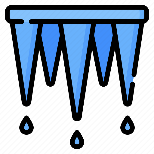 Icicle, ice, cold, weather, winter, snow, nature icon - Download on Iconfinder