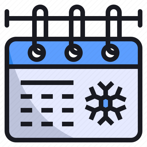 Calendar, christmas, date, event, season, snowflake, winter icon - Download on Iconfinder