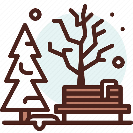 Park, bench, season, cold, winter, snow icon - Download on Iconfinder