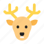 winter, deer 