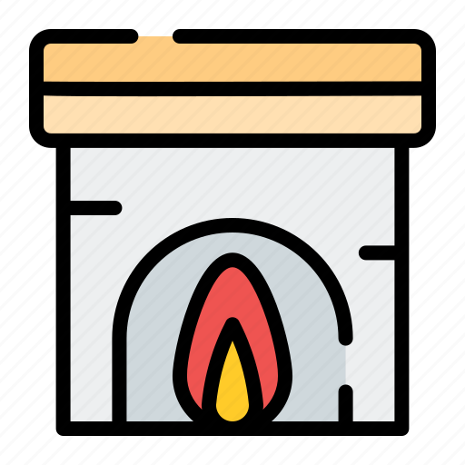 Winter, fireplace icon - Download on Iconfinder